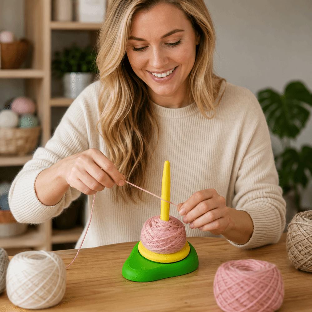 Avocado Yarn Winder Stand 3D Printing Sewing Thread Spool Dispenser Yarn Ball Rack DIY Knitting