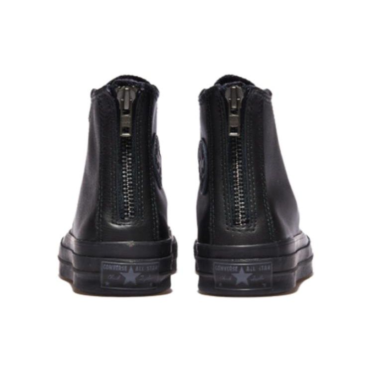 Converse Chuck 70 Back Zip Comfortable Durable Shock Absorption High Top Canvas Shoes Unisex Sneaker Black A08159C