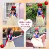Snow White Princess Kids 100cm [MANAMANA] Children's Dress, Dress, Cape, Tiara, Stick, 5-Piece Set, Costume, Yellow, Blue, Red, Girls, 100cm,