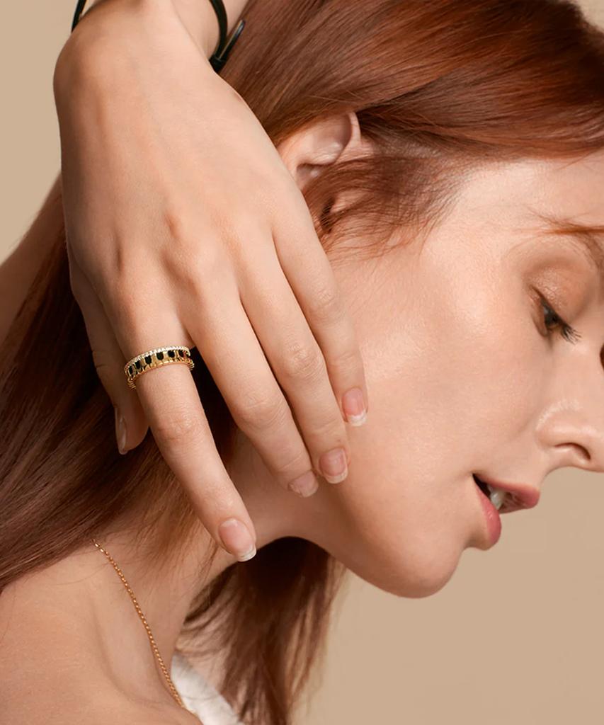 Lola Rose Arch Ring 2-Color Gemstone Ring