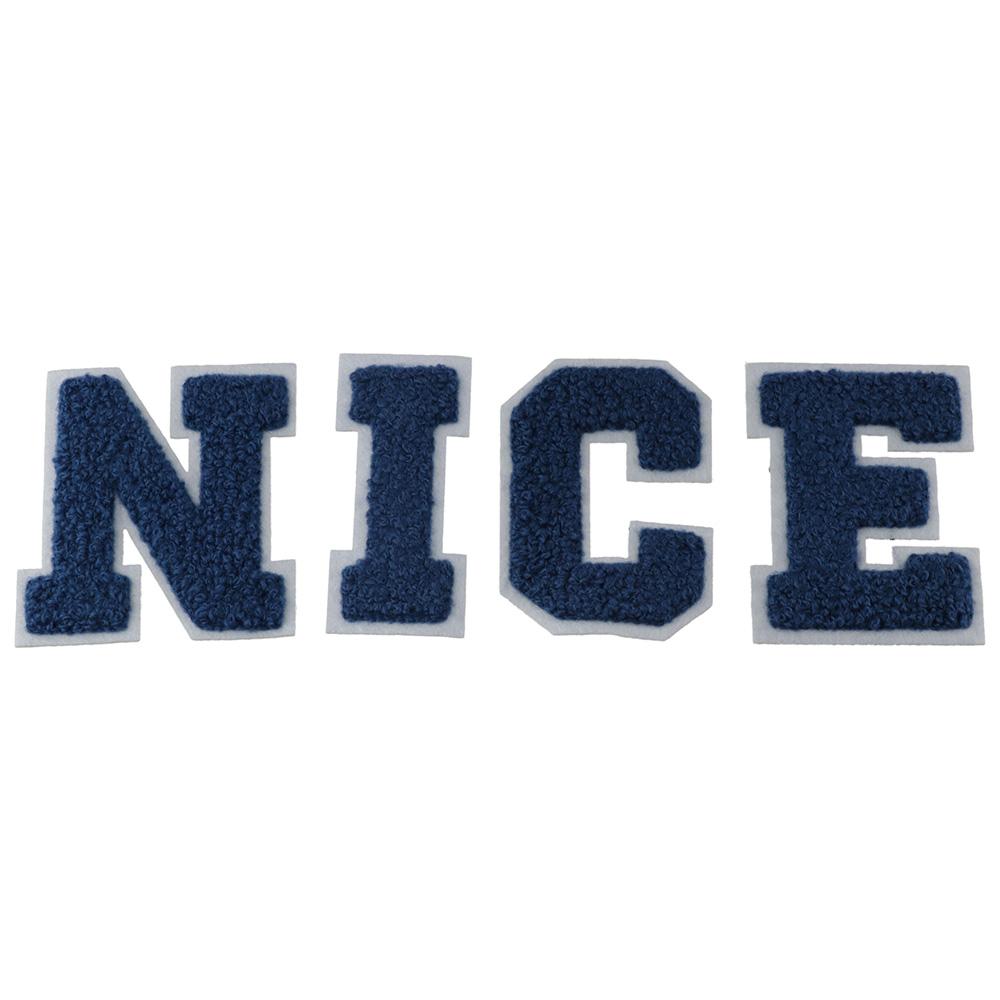 26 Pcs Blue Iron on  A-Z Shoes Embroidered  Hats