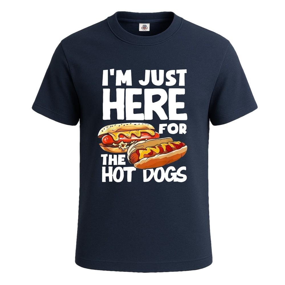 Im just here for the hotdogs fast food mens tshirt novelty gift tee top 2XL
