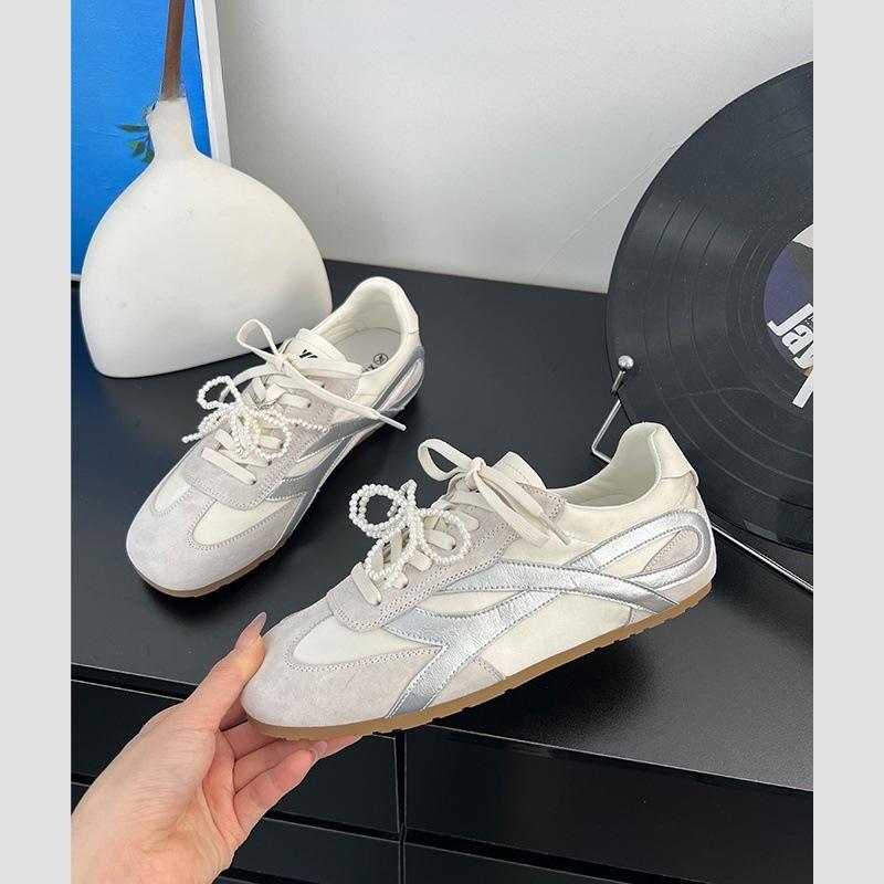 Inner Height Increase of 4cm~ Retro Forrest Gump Shoes Spring and Summer 2025 New German Training Shoes Versatile Sports and Leisure Board Shoes Women