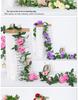 Artificial Rattan Rose Vine for Ceiling & Wall Decor - Wedding & Pipe Covering