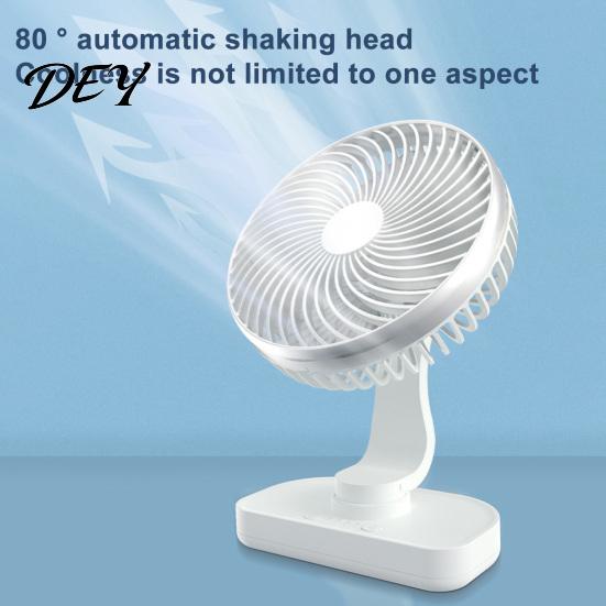 Portable Cooling Fan Desk Fan, Small Air Circulating 3 Speed Quiet Personal Electric for Office Adjustable Tilt Head Table Dorm Kitchen