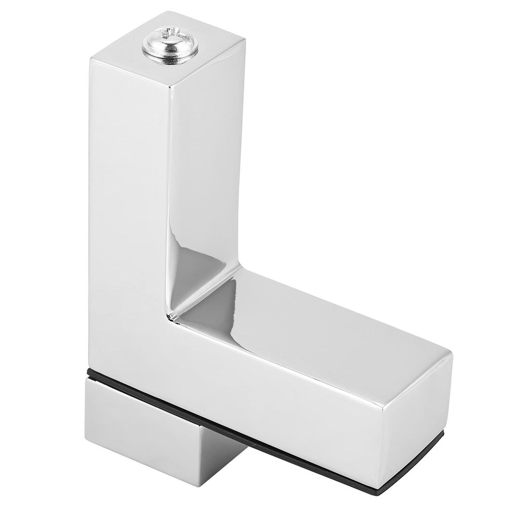 Zestaw 4 sztuk Klipsów Mocujących Typu F do Półek Warstwowych ze Szkła i Drewna Wsporniki Wspierające Kołki do Półek Ściennych (# 01)