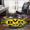 Borussia DortmundBVB Print Round Rug, Washable Floor Carpet, For Entryway Dorm Laundry Room Office Study, Home Decor Birthday Christmas Gift