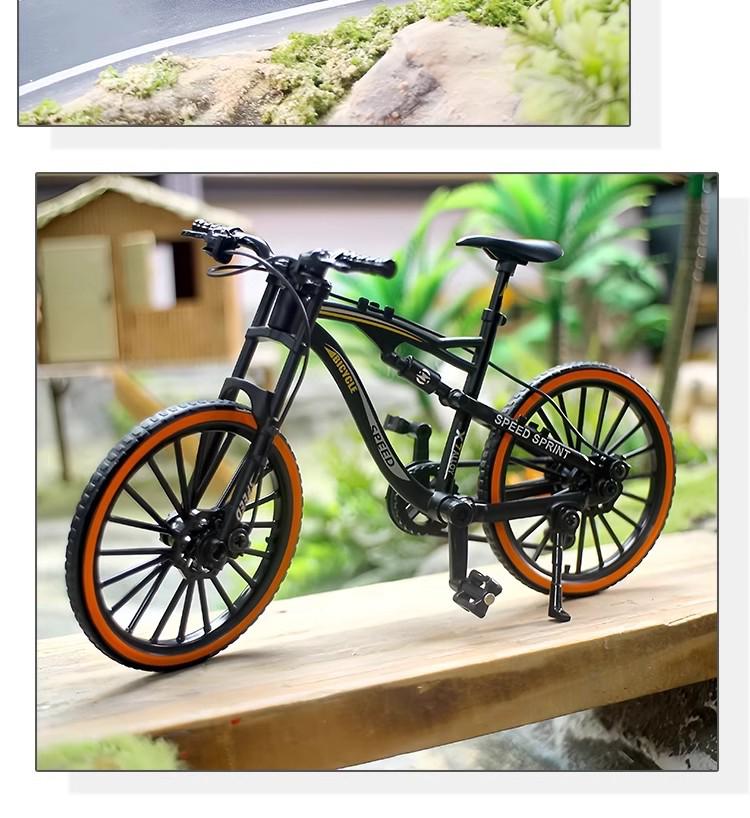 TikTok Alloy Softtail Mountain Bike Model Toy