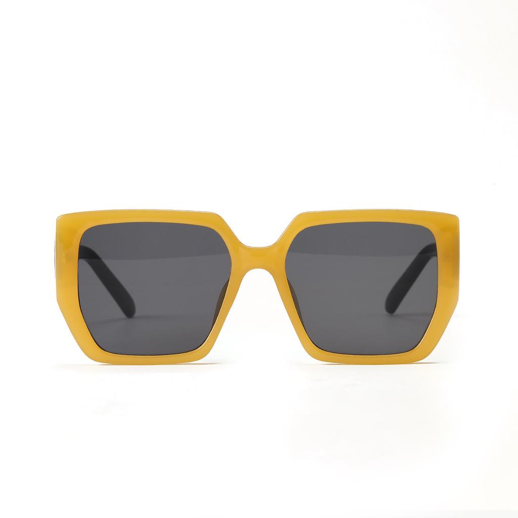 Glasses 3567 Black Frame Large Frame Square Thin Face Covering Sunglasses Women, Retro Color Sunglasses Men