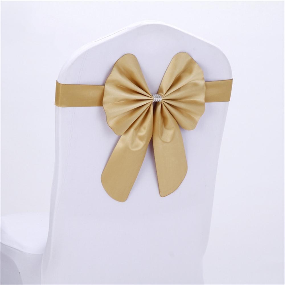 For Parties For Weddings Chair Cover Bands Chair Sashes 41x6cm Decorative Chair Sashes For Events Bowknot Design