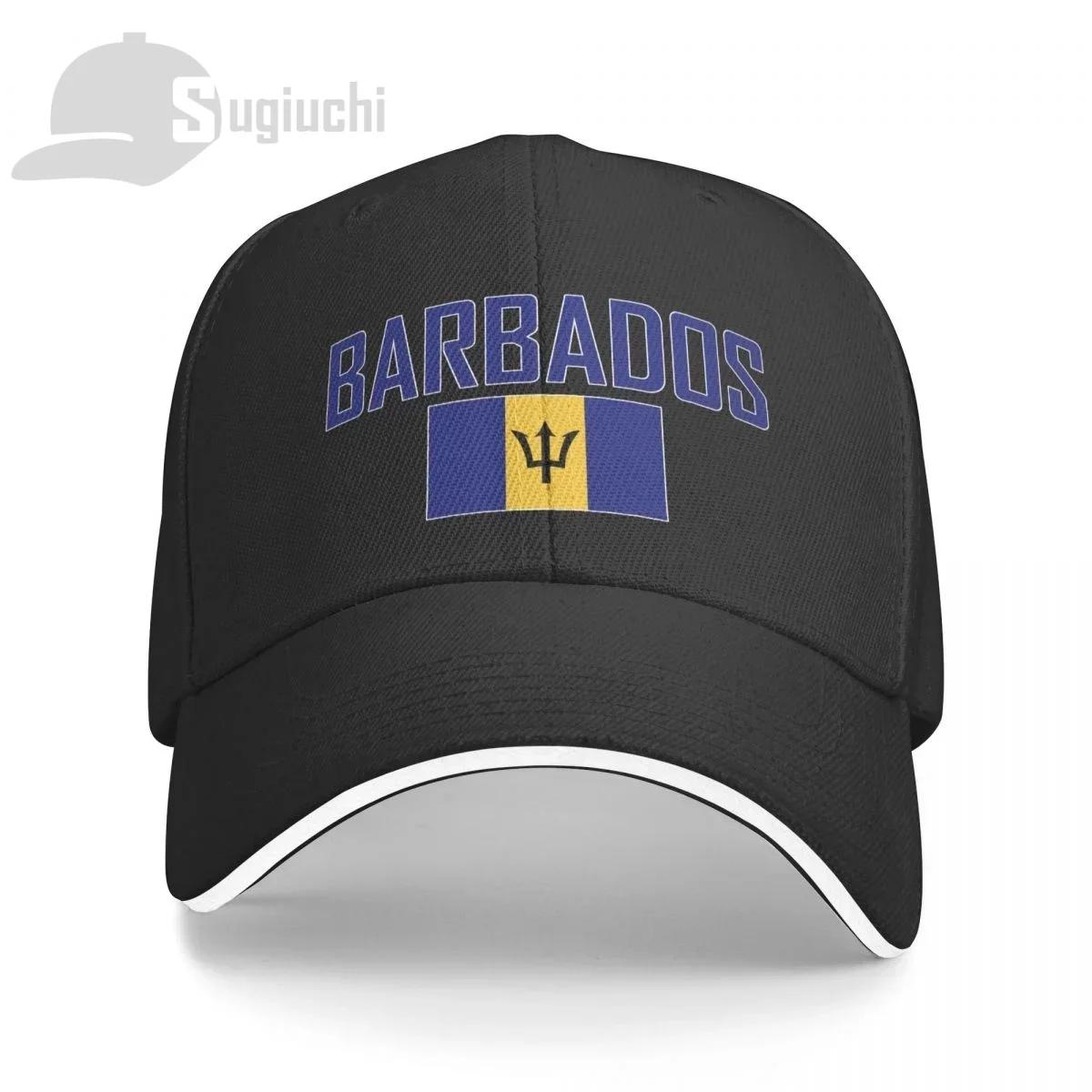 BARBADOS Flag With Letter Baseball Cap Men Women Summer Unisex Hip Hop Caps Cotton Snapback Golf Hat Fishing Caps One Size
