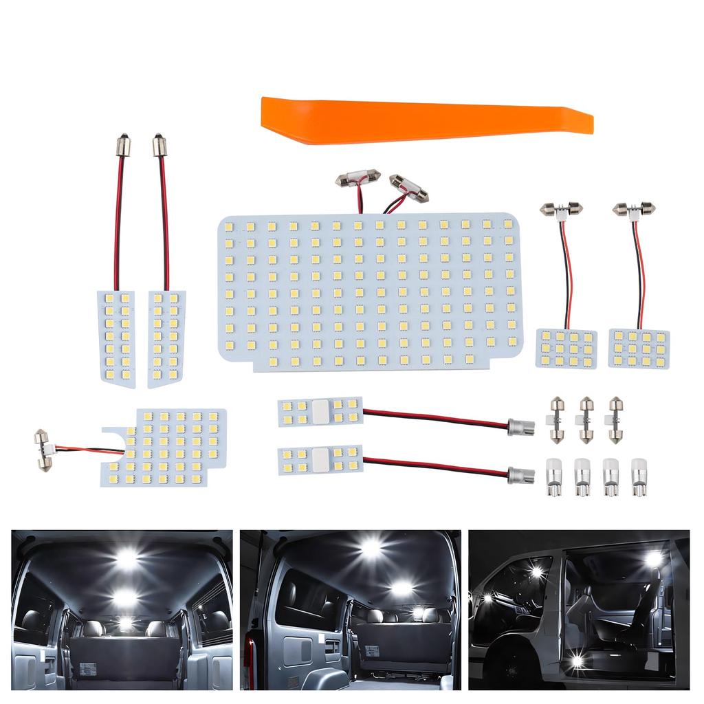 Mixsuper Hiace 200 Series LED Room Lamp Super GL and 8th Generation Regius Ace 200 Series LED Interior HIACE Custom 6500K High 3030SMD Pure White
