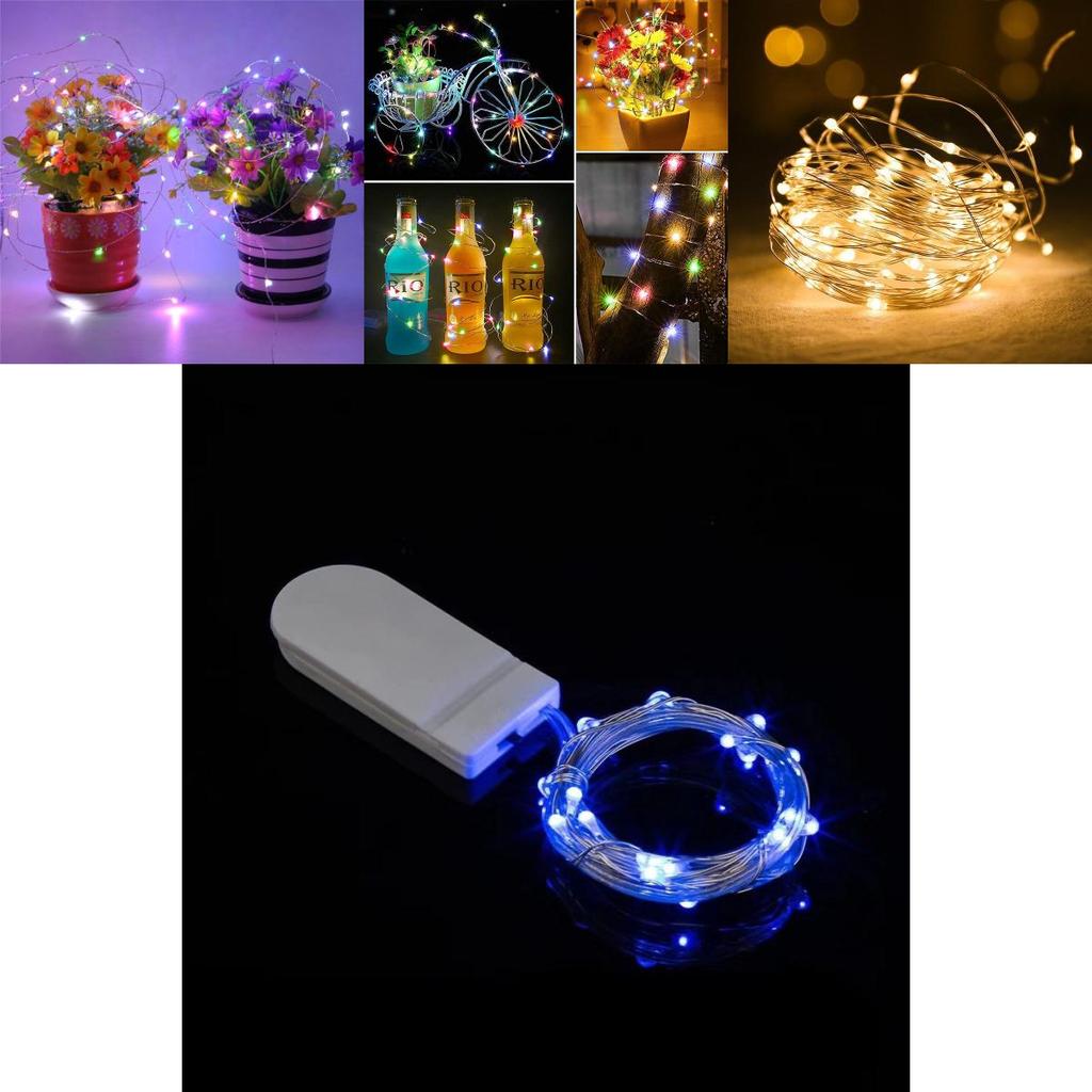Led Copper Wire String Lights 3v Battery Powered For Holiday Christmas Festive Display