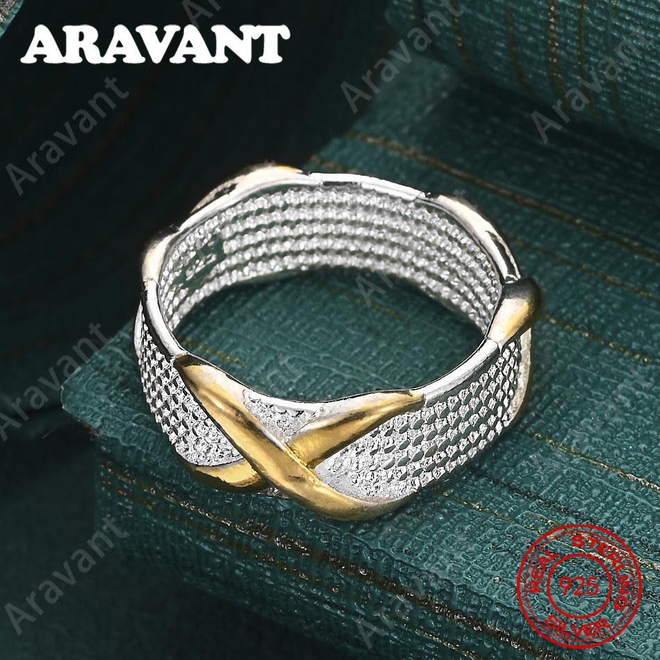 CopperTwo-Tone Letter Ring (5-10 Sizes) - Women'S Commuter Accessory, Christmas Gift Jewelry