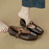 New Soft Leather Flat Shoes for Women That Are Easy To Wear with One Foot