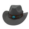 Felt Hat Outdoor Vintage Jazz Hat Vacation Travel British West Cowboy Hat