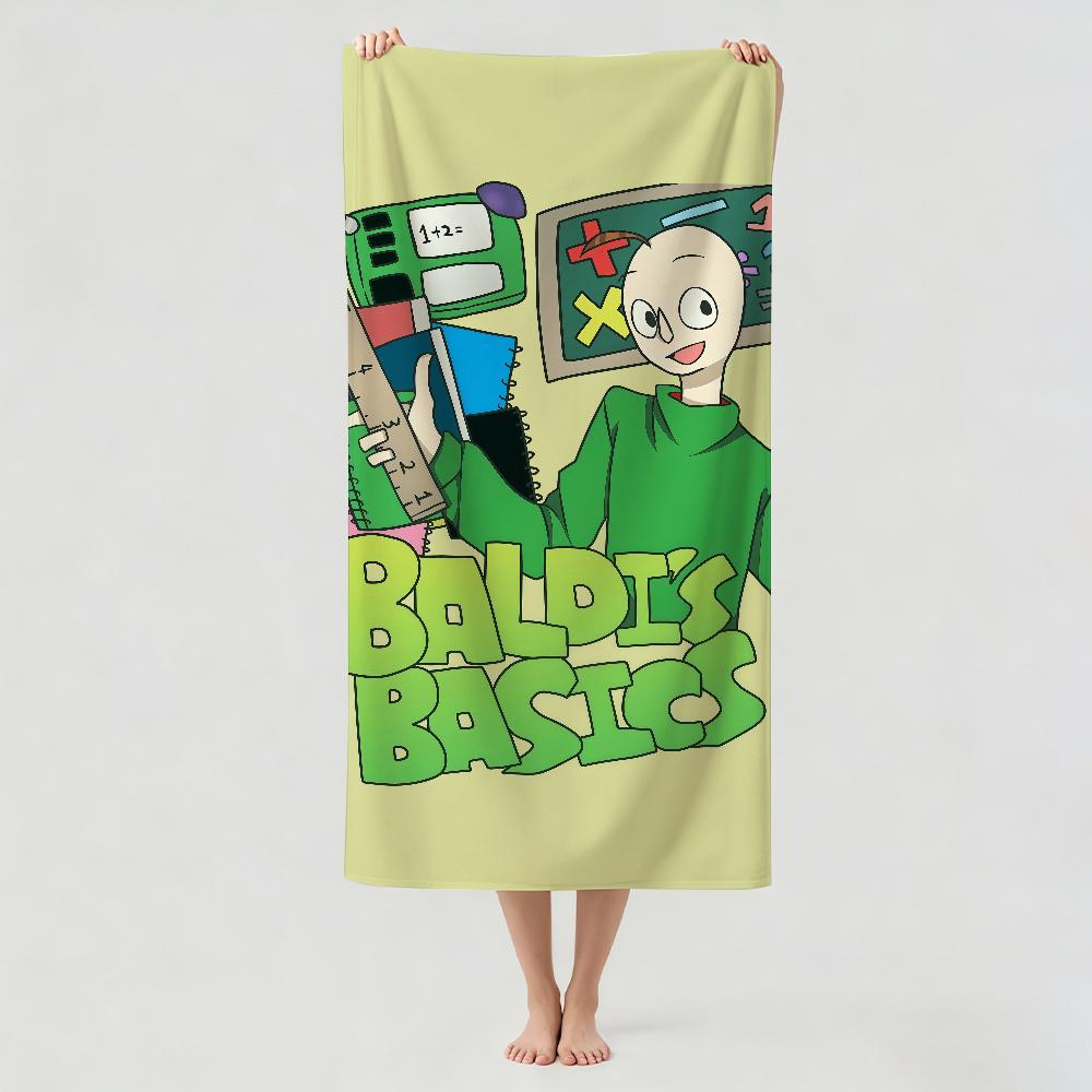 Game B-Baldi funny meme Towel Drying Bath Towel Applicable To Light Swimming Camping Yoga Beach Out