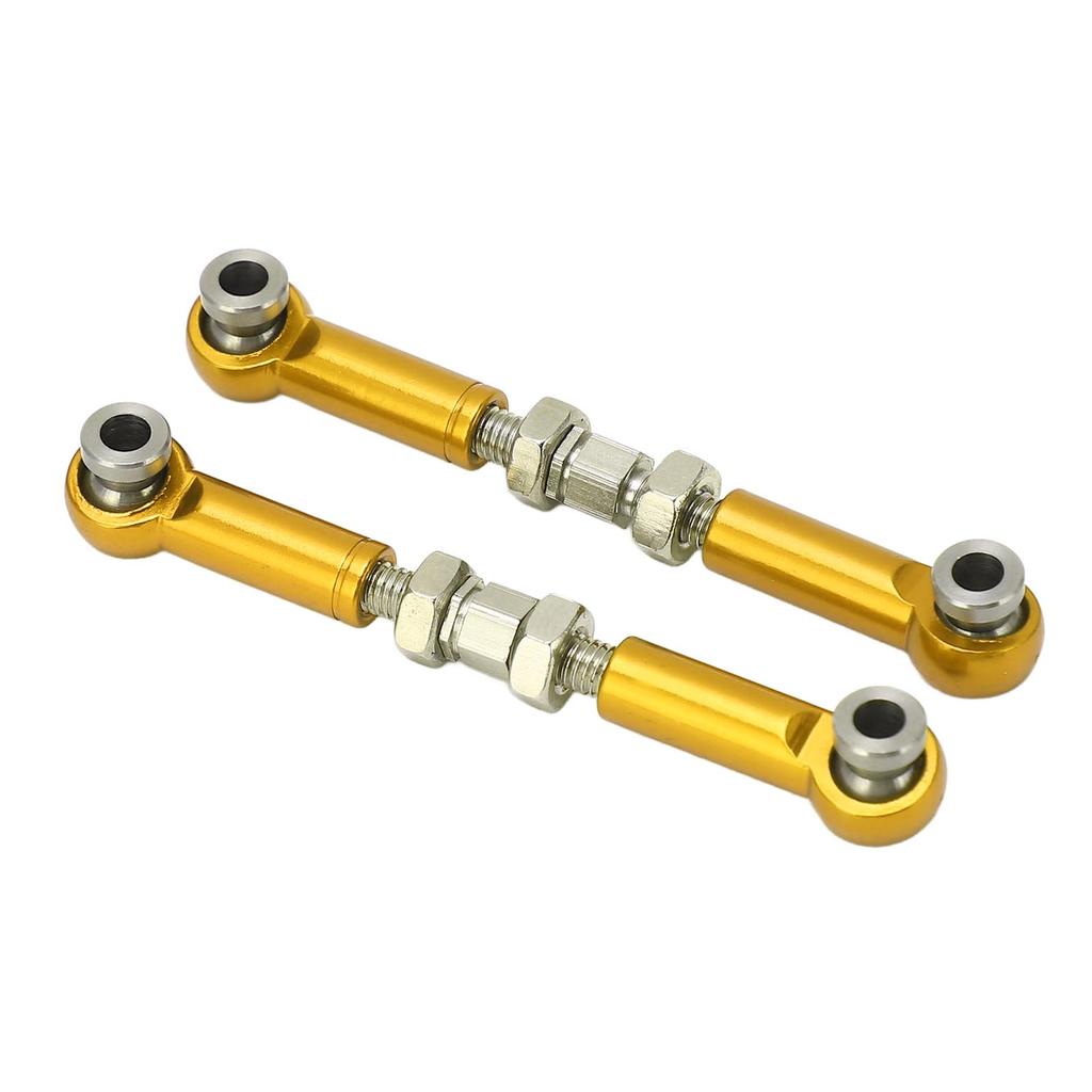 2PCS RC Steering Link Rod Servo Pull Linkage Arm Aluminium Alloy RC Car Parts for MJX 14210 14209