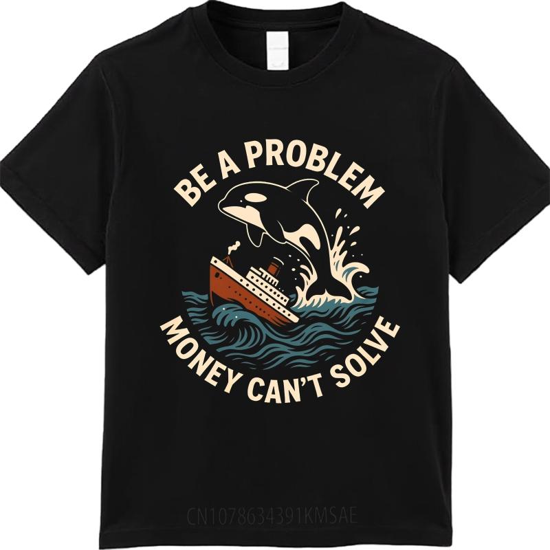 

Summer 2026 New Whale Attack Boat Design Men s T-shirt High Quality Fashion Print Crew Neck T-shirt for Men and Women - Men s... S разноцветный