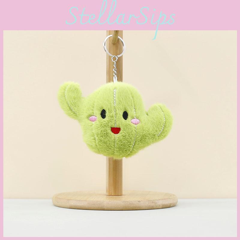 Süßer Kaktus Plüsch Anhänger Schlüsselanhänger Weiches Kuscheltier Für Kinder Perfektes Geschenk
