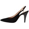 Sutton Sequined Open-Back Stiletto Heels 10.1Cm Women Heels Black CE788-BLK