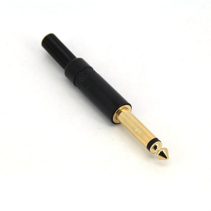 

Аудиоадаптер 6,35 мм 6,5 мм позолоченный металлический штекер штекер моно стерео пайка 2-полюсный 3-полюсный разъем пайка Type 3