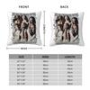 Katseye Kpop Style Y2K Gruppenkissenbezug Weicher Polyester-Kissenbezug Dekor Kissenbezug für Sofakissen Zuhause Quadratisch 45x45cm
