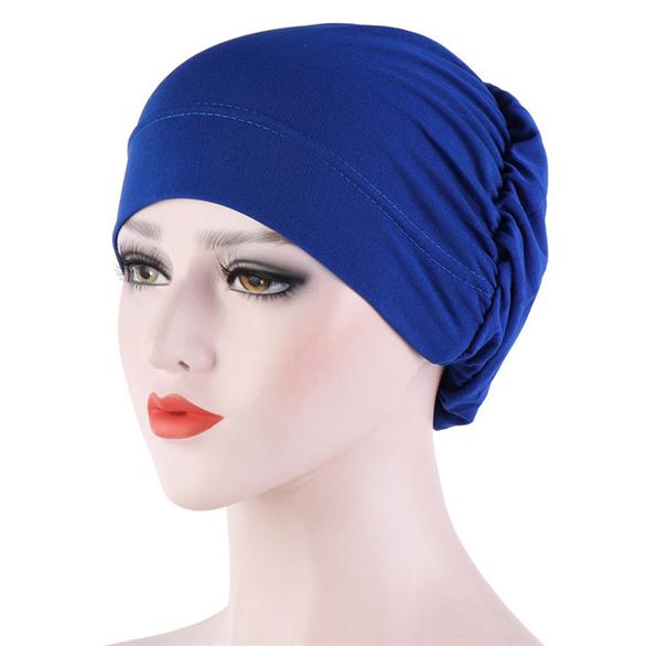 Dame Muslimsk Turban Tørklæde Kasket Muslimsk Hijab Kasketter Blød Løs Beanie Hat
