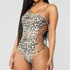 Women's Swimwear Sexy Leopard Printing Sling Bandage One-piece Swimsuit