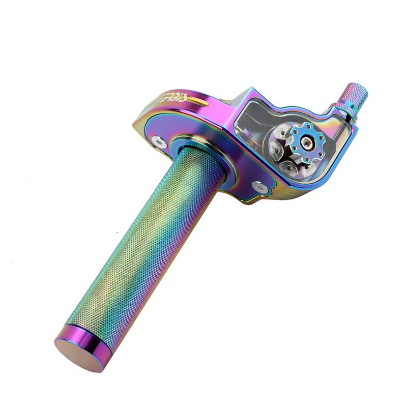 22mm CNC Aluminum Handlebars Multicolor Accelerator Throttle Twist Grips