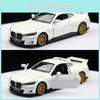 Alloy Simulation White Racing Car Model Children Toy For Display And Play