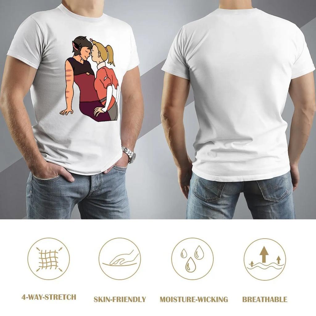 Catra And Adora In Love For Sale B Top Tee Cute T-shirt Harajuku Motion Humor Home USA Size