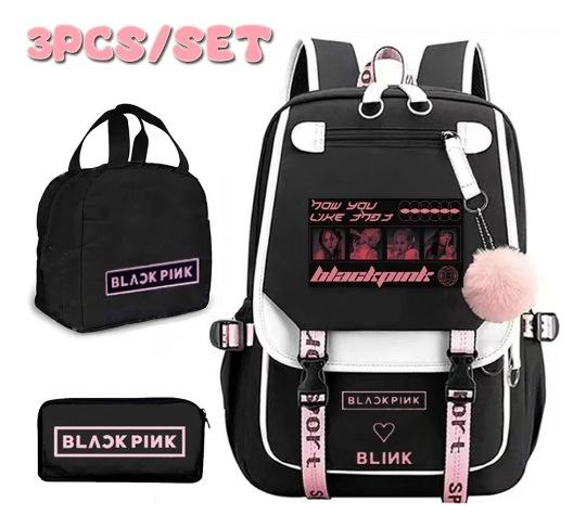 School Season Student Schoolbag Digital Printing Polyester Backpack Cartoon Satchel Pencil Case