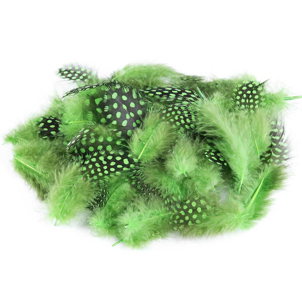 

100PCS Guinea Fowl Pheasant Feathers Natural Feathers Spotted 5-8cm Feathers for Crafts Dream Catcher Plume Decoration 5-10cm 100pcs яблочный зеленый