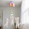 Cat Toy Interactive Electric Toy High-Strength Plastic Simulates Real Prey Toy with 1.8M Rope Length Cat Toy for Home