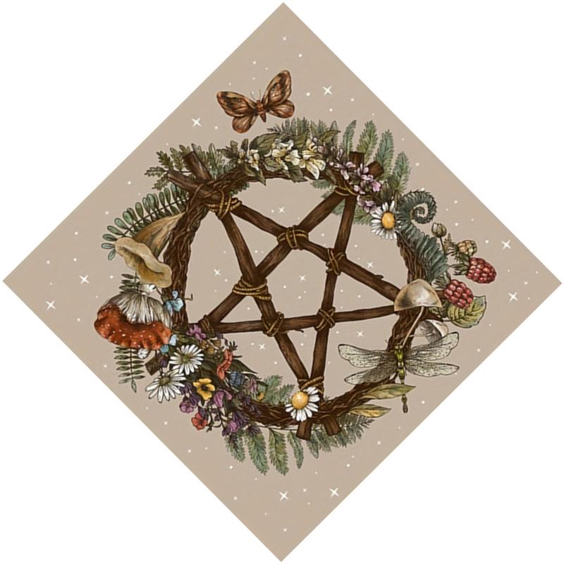 Star Pattern Tarot Card Tablecloth Altars Cloth Altars Cloth Divinations Card Table Cloth Tapestry Easy to Use