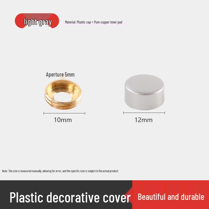 Decorative Glass Mirror Nail Caps: Thickened Flat Screws for Bathroom Signs