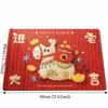 New Horse Pattern New Year Door Mat Red Door Carpet Soft Water Absorption Blanket Home Decorations