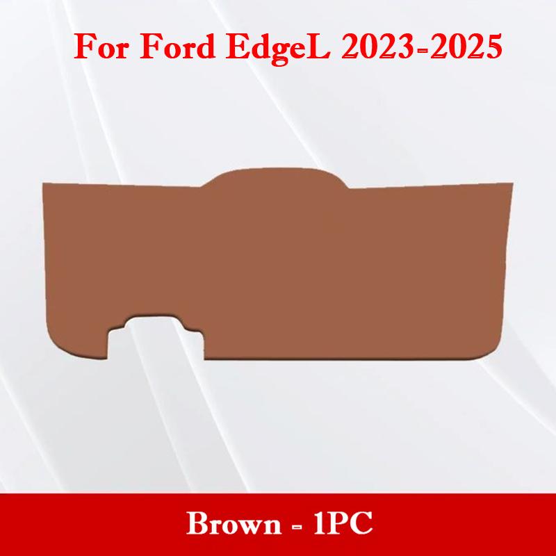 For Ford Edge L 2015-2026 Car Trunk Door Protective Mat PU Leather Tailgate Anti-Scratch Anti Kick Pad Car Interior Accessories