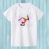 Kids T-shirt Watercolor Rainbow Gymnastics Art T-shirt Summer Kids T-shirt Top Kids Street Style