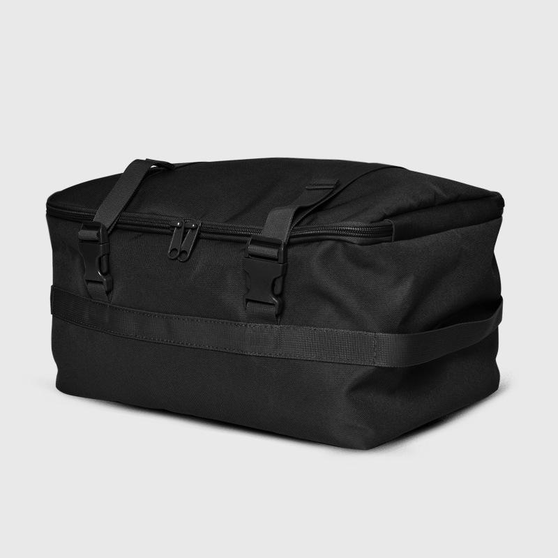 Expandable Outdoor Storage Bag with Luggage Mount, Shoe Pouch, and Sports Pocket
