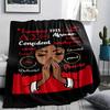 1PC Delta Sigma Theta Print Flannel Blanket, High quality All Seasons, Home Decor, Warmth and Comfort, Perfect for Christmas Gifts