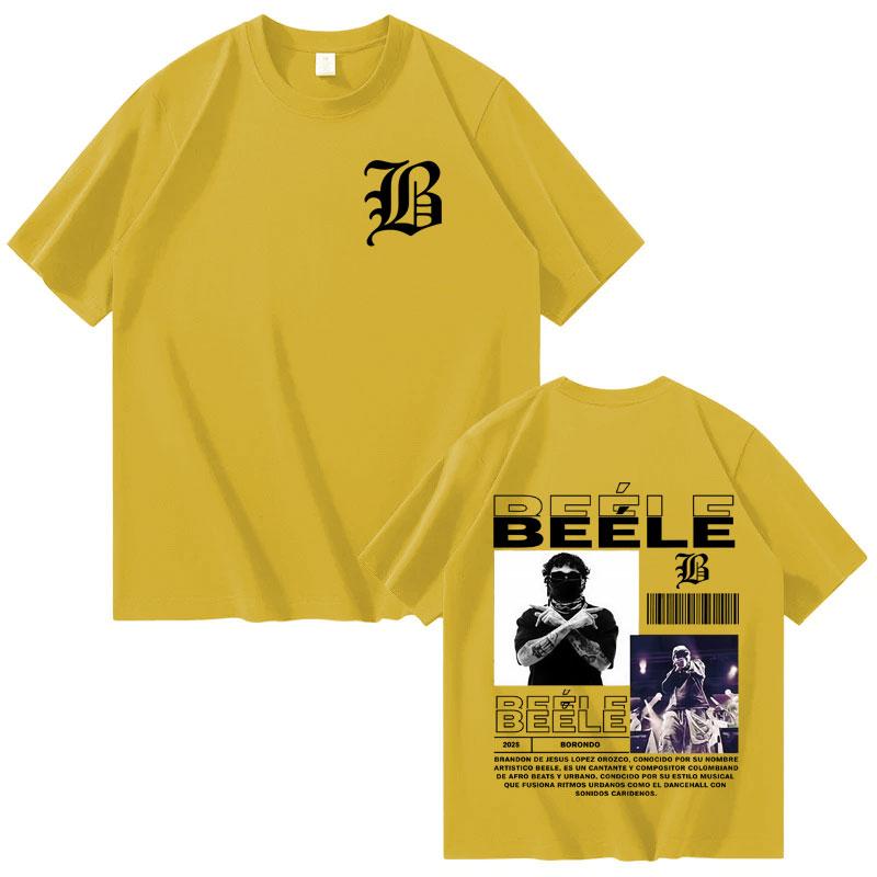 Rapper Beele Fashion New Album Tour Mens High Quality Short Sleeve Tshrits Harajuku Tees Streetwear Cozy Tshrits Gothic Clothes