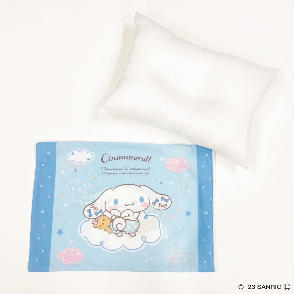 MORIPiLO Morishita Pillow Sanrio Cinnamoroll Cinnamon 40x30cm Washable with Cover Stuffed Toy Cushion SANRIO Character Goods Blue 4621234 Children's