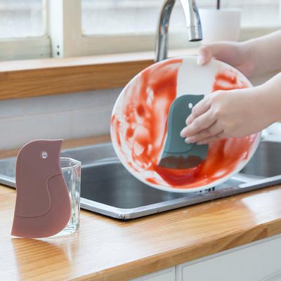 Penguin Shape Scraper Flexible Baking Spatula for Dough Oil Soft Kitchen Cleaner