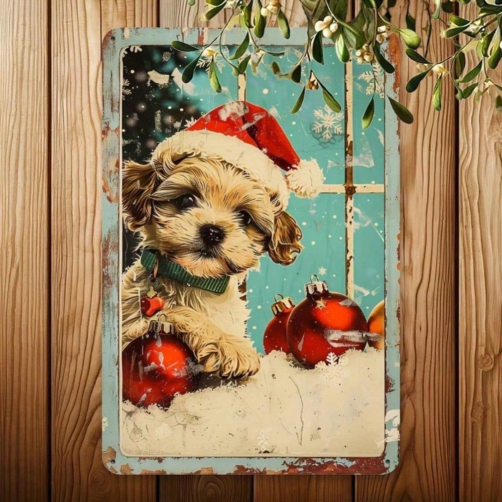 Vintage Dog Tin Sign 8x12 Inch Metal Poster Retro Wall Art Home Garden Decoration Bar Pub Garage Man Cave