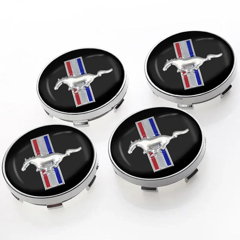 Autosticker 2026 Voor Ford 4 Stuks Auto Wielnaafkap Velg Naaf Stofdichte Kap Embleem Voor Ford Mustang FIESTA Focus Shel