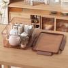 Transparent Tea Set Storage Box Organizer with Cover Dustproof Large Capacity Coffee Table Kung Fu Tea Cup Teapot Storage Boxes