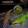 Luminous Infrared Remote-Control Electric Crawling Crocodile: Educational Kids' Toy and Simulation Animal