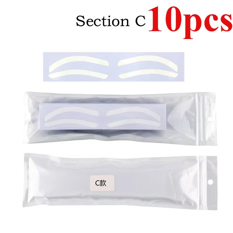 10/30/60PCS Disposable Eyebrow Design Stencil Eyebrow Tint Airbrush Auxiliary Sticker For Brows Shaping With Single